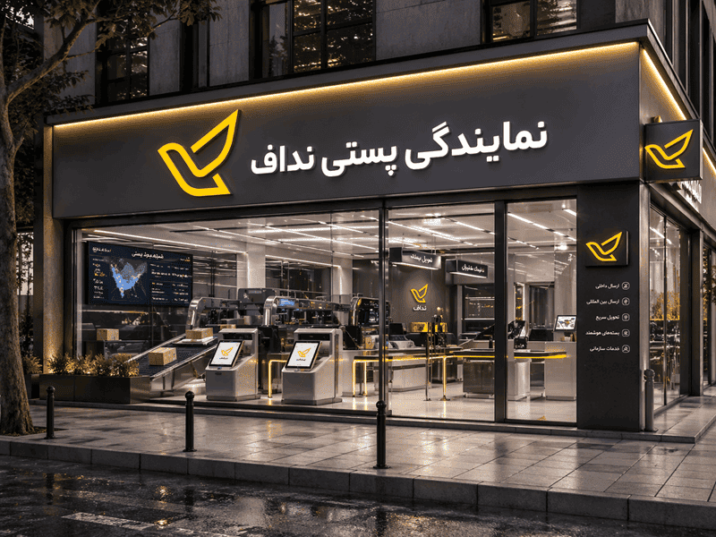 نمایی از فرایند پردازش و ارسال سفارشات